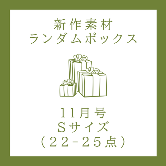 【2025年11月号】新作素材ランダムボックス｜Sサイズ