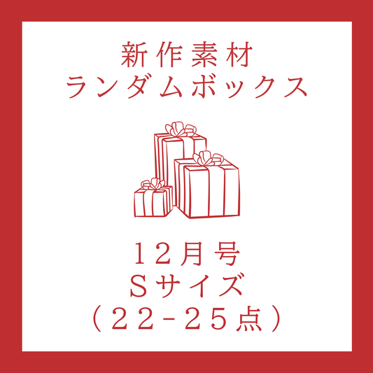 【2025年12月号】新作素材ランダムボックス｜Sサイズ