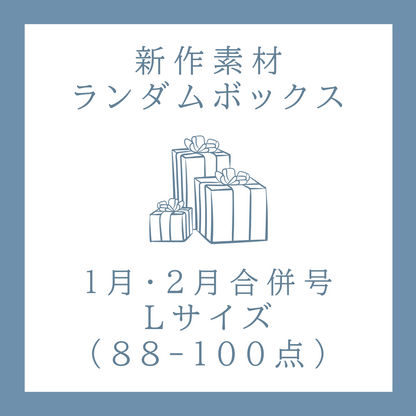【Zusätzliche Annahme】【Kombinierte Ausgabe Januar/Februar】Zufallsbox mit neuen Materialien｜Größe L