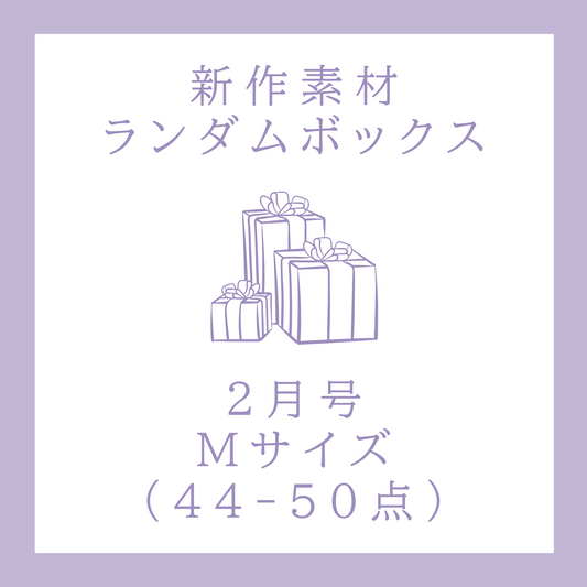 【2月号】新作素材ランダムボックス｜Mサイズ